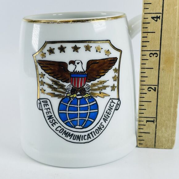 Defense Communications Agency Coffee Mug Cup DCA DISA Vintage Military Eagle - Picture 3 of 7